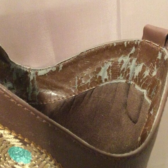 7.5 LEATHER COWGIRL BOOTS WITH COLORFUL FEMININE EMBROIDERY - Picture 8 of 12